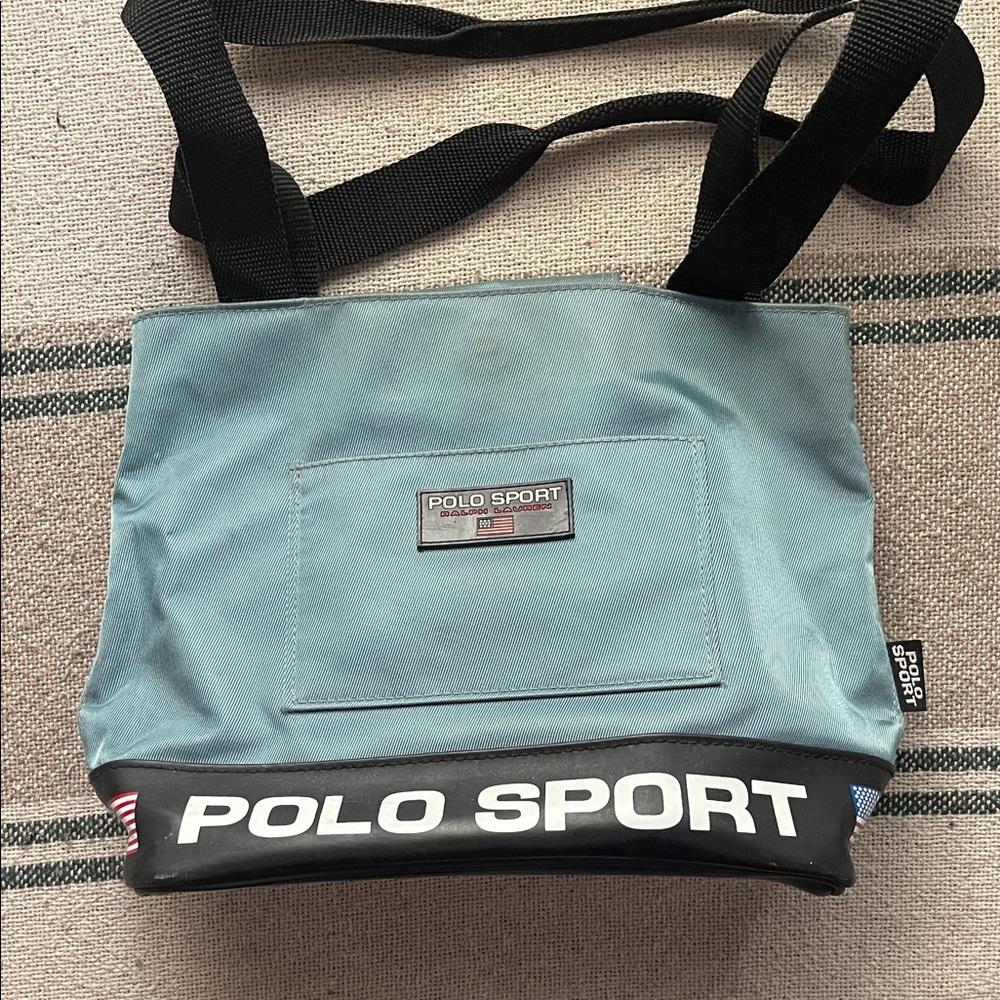 Polo by Ralph Lauren Sporty Blue and Black Duffel Bag